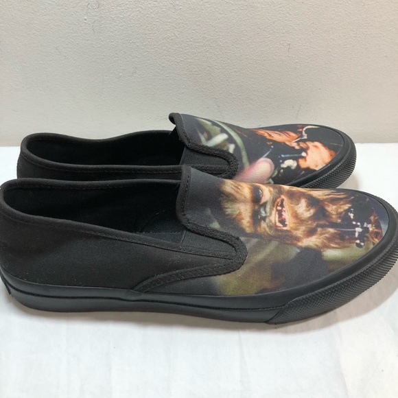 Sperry STAR WARS Han Solo & Chewbacca Mens Slip On Black Casual Shoes USA 9.5 - Picture 4 of 10